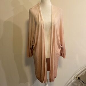 MMade in Italy lightweight open front cardigan/duster with 3/4 sleeves …